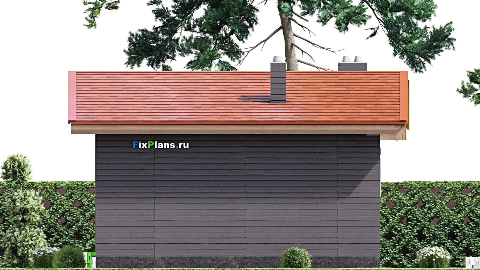 F-14840 - Проект бани 8 на 14, площадью 70 м² с 2 санузлами