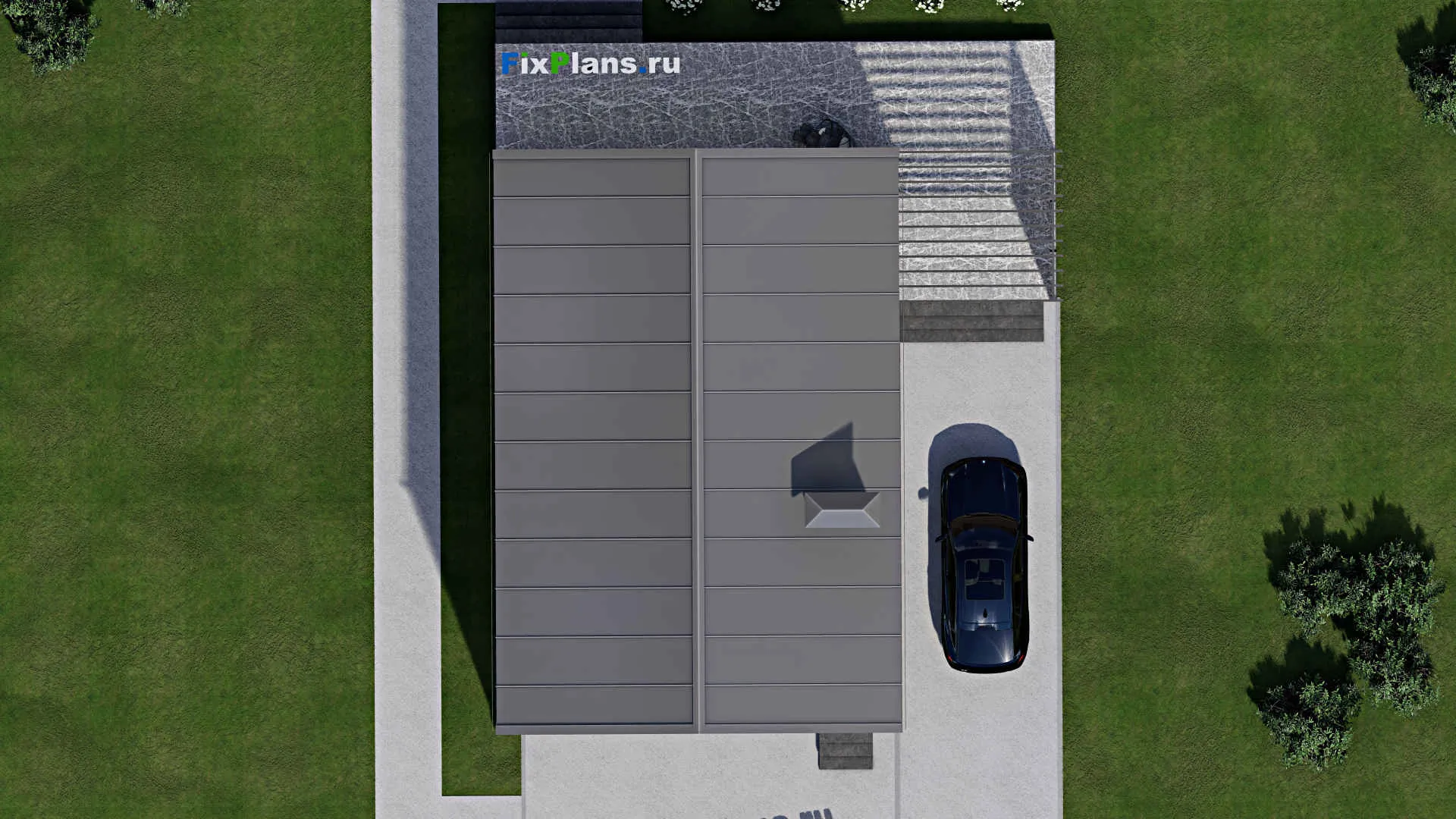 F-2861 - Проект дома с мансардой 9 на 14, площадью 220 м² с террасой, балконом и 4 спальнями